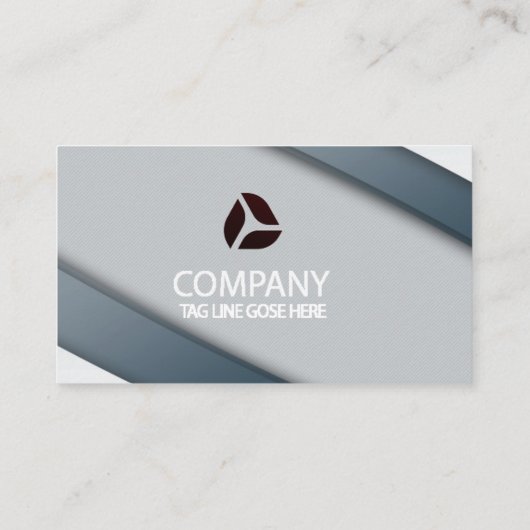 Carte De Visite Moderne chic blanc et gris (Dos)