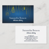 Carte De Visite Moderne Chic Cuisine Ustensiles Cuisine et restaur (Devant / Derrière)