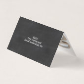 Carte De Visite Moderne chic de tableau de logo votre photo à (Dos)