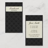 Carte De Visite Moderne chic élégant floral de fleur élégante de (Devant / Derrière)