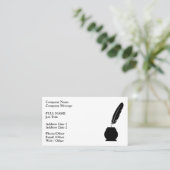 Carte De Visite Moderne chic élégant notaire public (Debout devant)