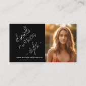 Carte De Visite Moderne Chic Fashion Stylist Modèle Actor (Devant)