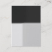 Carte de visite moderne chic gris gris rouge (Dos)