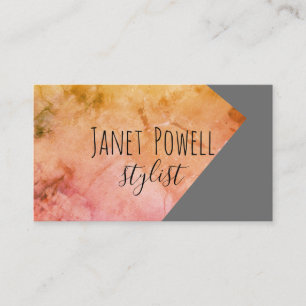 carte de visite moderne chic minimaliste