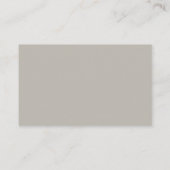 Carte De Visite Moderne Chic Monogramme Design Professionnel Luxe (Dos)