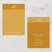 Carte De Visite Moderne Chic Monogramme Modèle Élégant Tendance Co (Devant / Derrière)