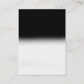 Carte de visite moderne chic noir blanc (Dos)