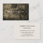 Carte de visite moderne chic noir et blanc (Devant / Derrière)