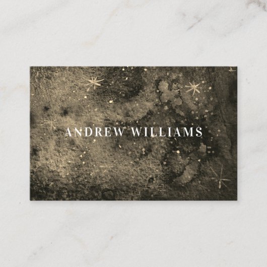 Carte de visite moderne chic noir et blanc (Devant)