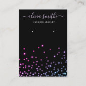 Carte De Visite Moderne Chic simple parties scintillant bijouterie (Devant)