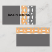 Carte De Visite moderne chic style du milieu du siècle tendance ab (Devant / Derrière)