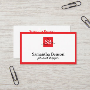 Carte De Visite Moderne chic styliste de mode personnel magasin