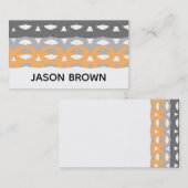 Carte De Visite moderne chic tendance style du milieu du siècle ab (Devant / Derrière)