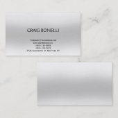 Carte de visite moderne clair (Devant / Derrière)