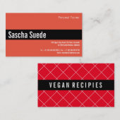 Carte De Visite Moderne, clair, impressionnant (Devant / Derrière)