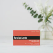 Carte De Visite Moderne, clair, impressionnant (Debout devant)