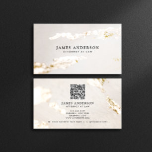 Carte De Visite Moderne Classé Faux Gold Foil Professional