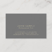 Carte De Visite Moderne Classique Creative Pearl Finish Luxe (Dos)
