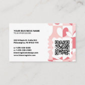 Carte de visite moderne – Code QR & logo (Dos)