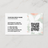 Carte de visite moderne – Code QR & logo (Dos)