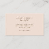 Carte De Visite Moderne coiffeur clair (Dos)