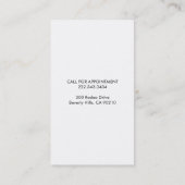 Carte de visite moderne | Coiffeur, Salon des chev (Dos)