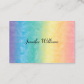Carte De Visite Moderne coloré Arc-en-ciel Élégant (Devant)