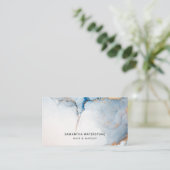 Carte De Visite Moderne Contemporain Élégant Beauté Personnalisée (Debout devant)