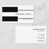 Carte De Visite Moderne créatif d'instructeur de professeur de (Devant / Derrière)