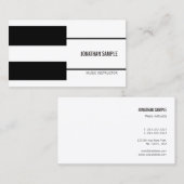 Carte De Visite Moderne créatif d'instructeur de professeur de (Devant / Derrière)