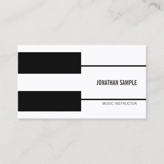 Carte De Visite Moderne créatif d'instructeur de professeur de (Devant)