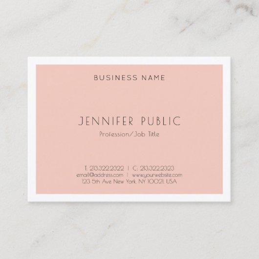 Carte De Visite Moderne Créatif Simple Design Modèle tendance (Devant)