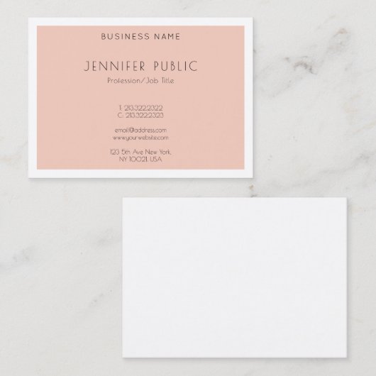 Carte De Visite Moderne Créatif Simple Design Modèle tendance (Devant / Derrière)