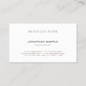 Carte De Visite Moderne Créatif Simple Design Plat tendance (Dos)