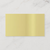 Carte De Visite Moderne Creative Black and Gold Luxe (Dos)