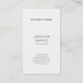 Carte De Visite Moderne Creative Gold Design Professionnel Plain (Dos)