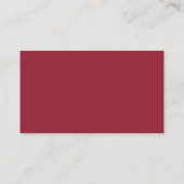 Carte de visite moderne créative rouge gris uni (Dos)