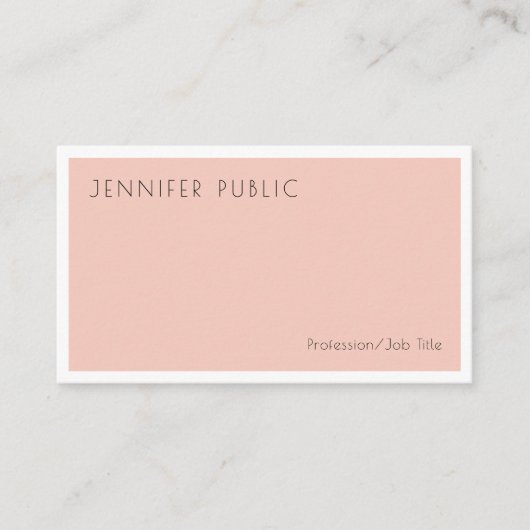 Carte De Visite Moderne Creative Simple Design Modèle (Devant)