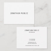 Carte De Visite Moderne Creative Simple Modèle Professional Chic (Devant / Derrière)