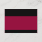 Carte De Visite Moderne - Crimson Maroon (Dos)