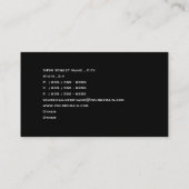 Carte de visite moderne d'affaires de (Dos)