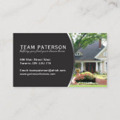 Carte de visite moderne d'agent immobilier (Dos)