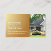 Carte de visite moderne d'agent immobilier (Dos)