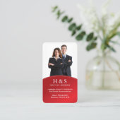 Carte de visite moderne d'agent immobilier (Debout devant)