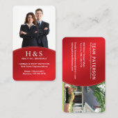 Carte de visite moderne d'agent immobilier (Devant / Derrière)