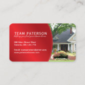 Carte de visite moderne d'agent immobilier (Dos)