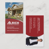 Carte de visite moderne d'agent immobilier (Devant / Derrière)