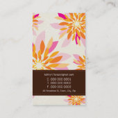 CARTE DE VISITE :: moderne dahlia 1P (Dos)