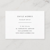 Carte de visite moderne d'anneau d'or de faux de (Dos)