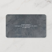 Carte de visite moderne d'ardoise (Dos)